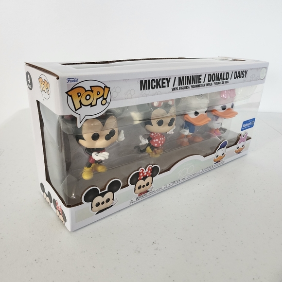 NEW‎ Funko Pop Disney 100 4 Pack Mickey Minnie Donald Daisy Walmart Exclusive - Picture 9 of 10